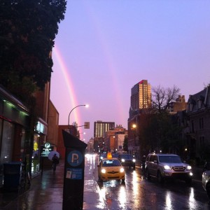 Catherine Double Rainbow Photo